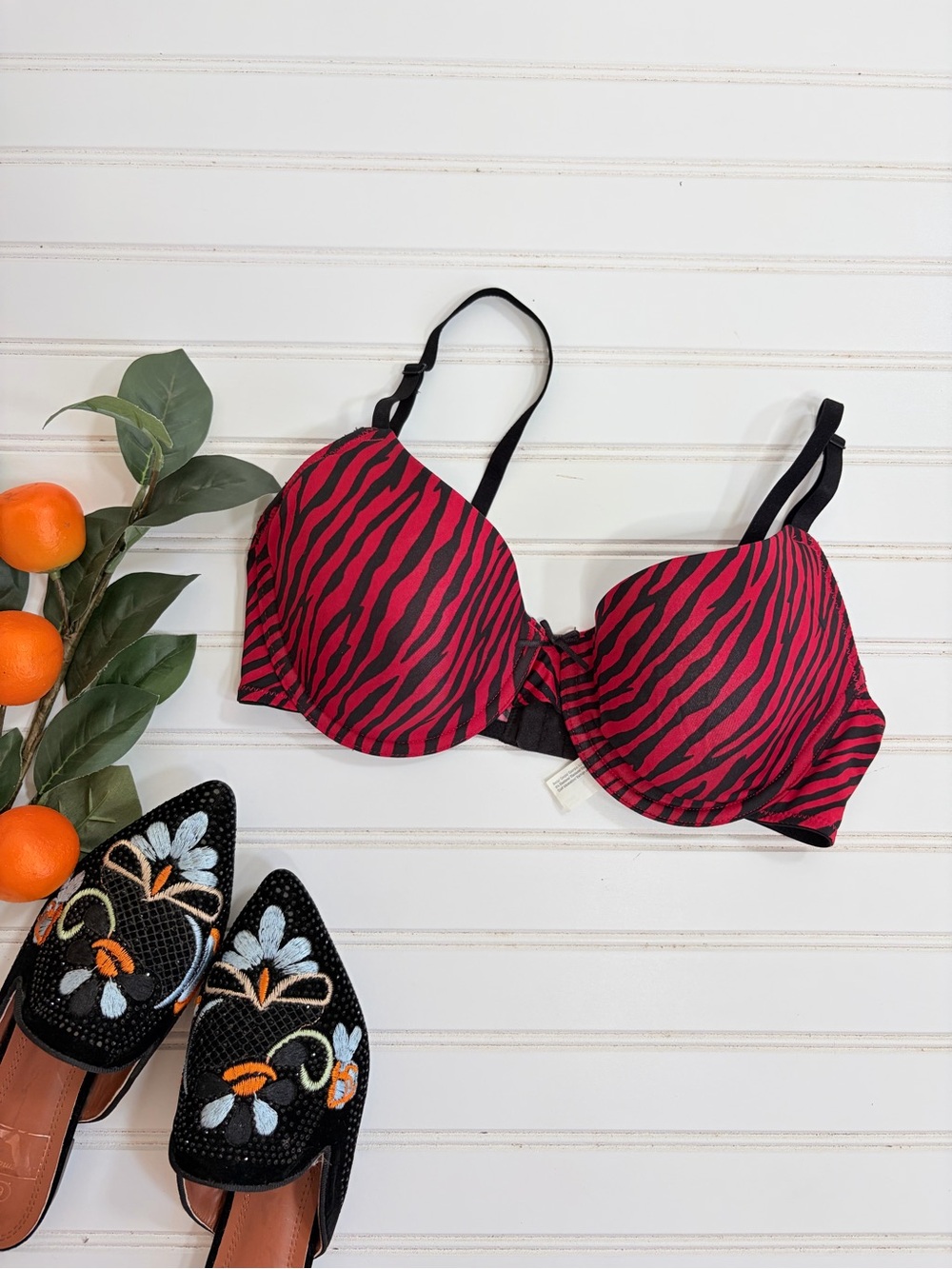 Maidenform Zebra Print Underwired T-Shirt Bra